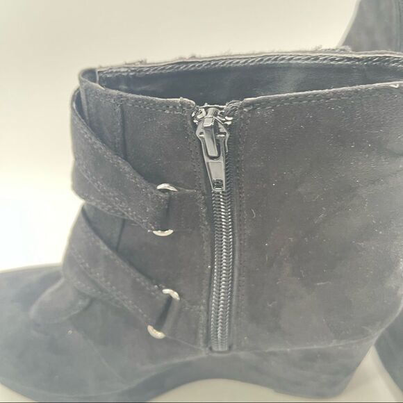 Stuart Weitzman Lana Straps wedge platform bootie boots shoes 5 - Picture 7 of 13